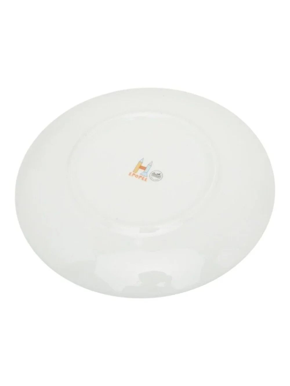 Hermes Epope Tableware Plate Set of 4 Multicolor Ceramic